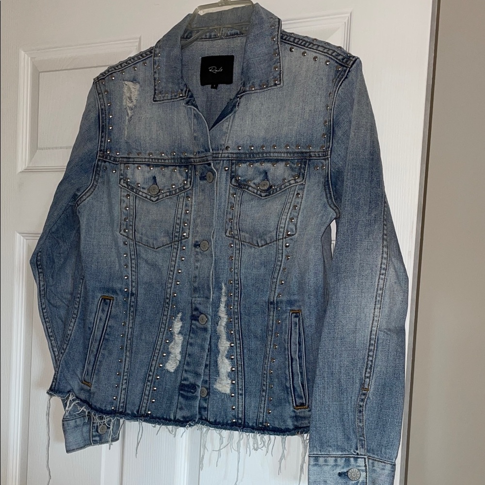 Rails Studded Blue Denim Jacket